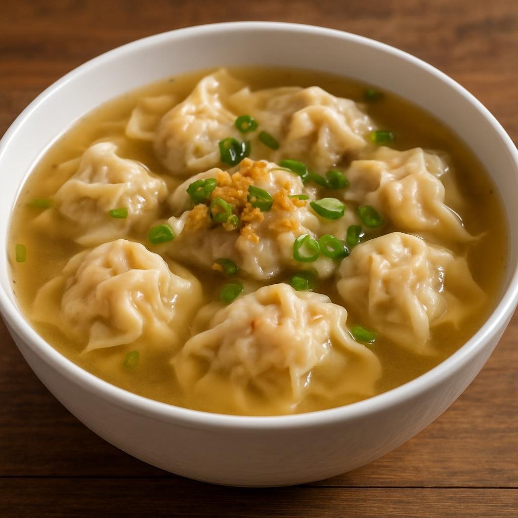 Entree: Philippines – Visayas – Pancit Molo (Visayan pork-and-shrimp filled wonton soup served in a savory chicken broth) recipe