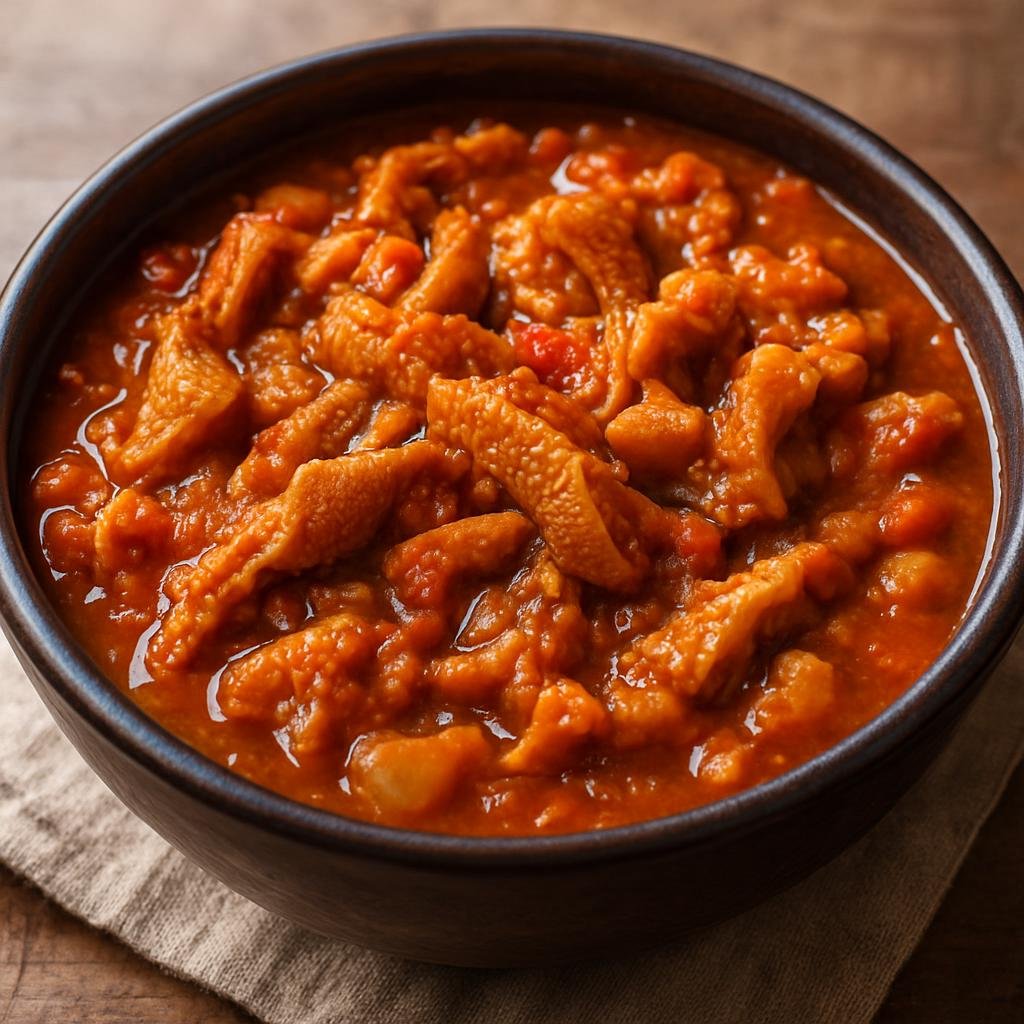 Entree: South Africa – Zulu Cuisine – Ulusu (Tripe) (Traditional Zulu-style tripe stew simmered with tomatoes, onions, and warm spices) recipe