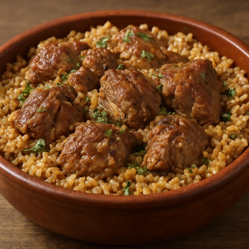 Entree: Turkey – Ottoman Palace Cuisine – Kuzu Kapama (Ottoman-style slow-braised lamb cooked with rice, butter, and warm spices) recipe