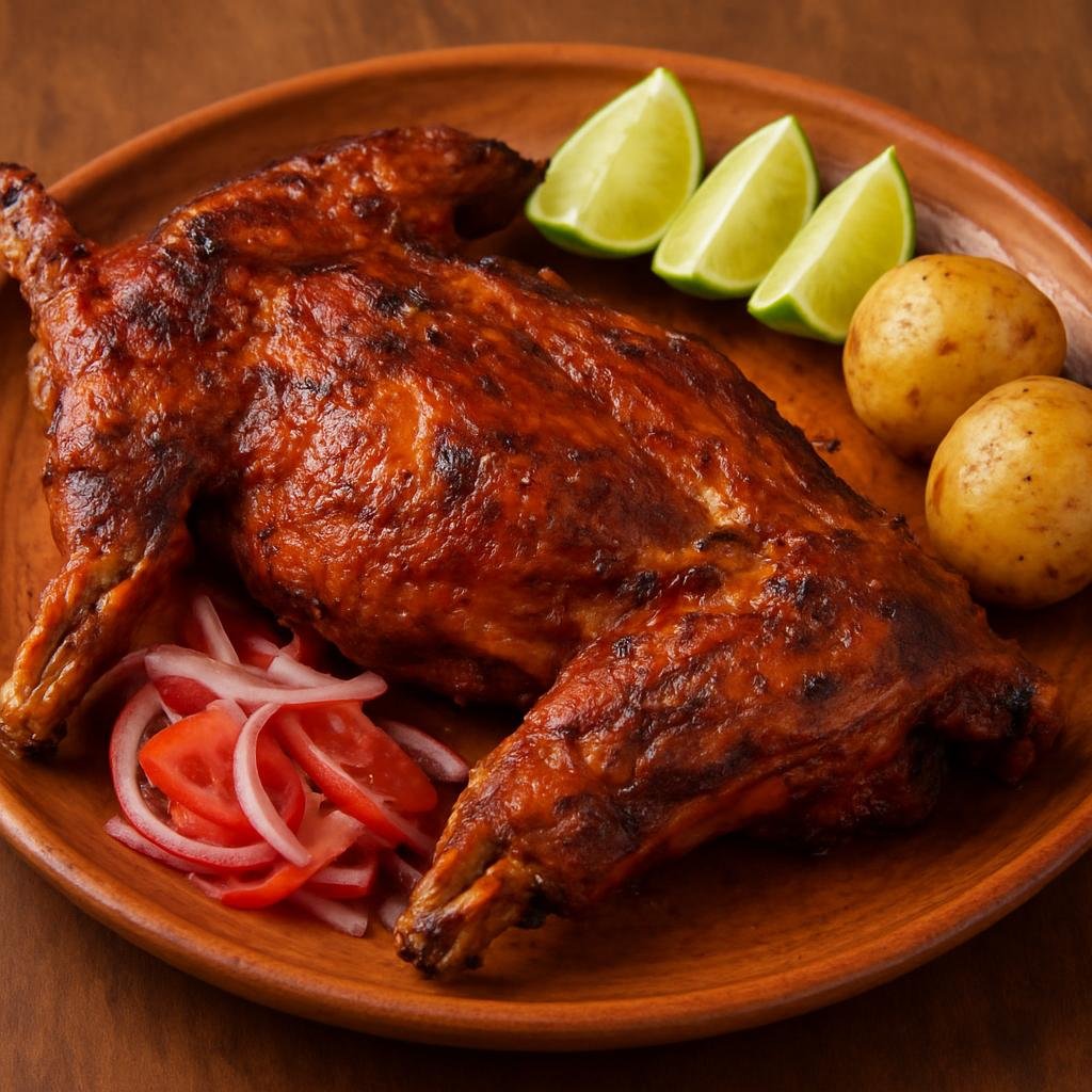 Entree: Colombia – Santander – Cabrito Asado (Roast young goat marinated with citrus, garlic, cumin and achiote typical of Santander) recipe