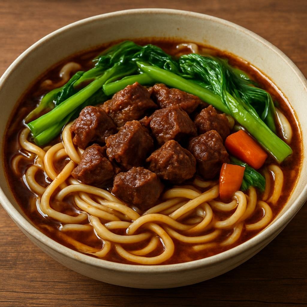 Entree: China – Henan – 河南烩面 ➤ Henan Huimian (Thick wheat noodles stewed in a rich braised meat broth with vegetables) recipe