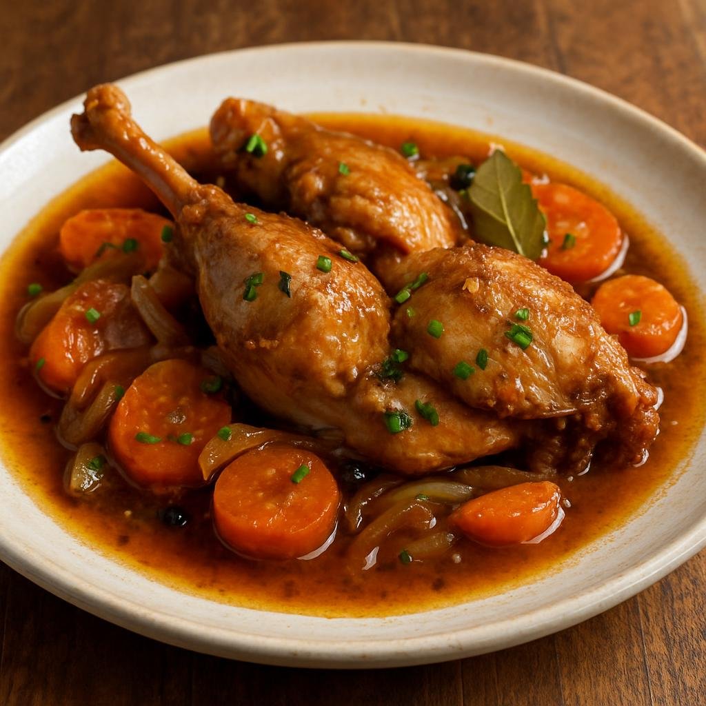 Entree: Spain – Extremadura – Perdiz Escabechada (Partridge braised and preserved in a spiced wine-and-vinegar marinade) recipe