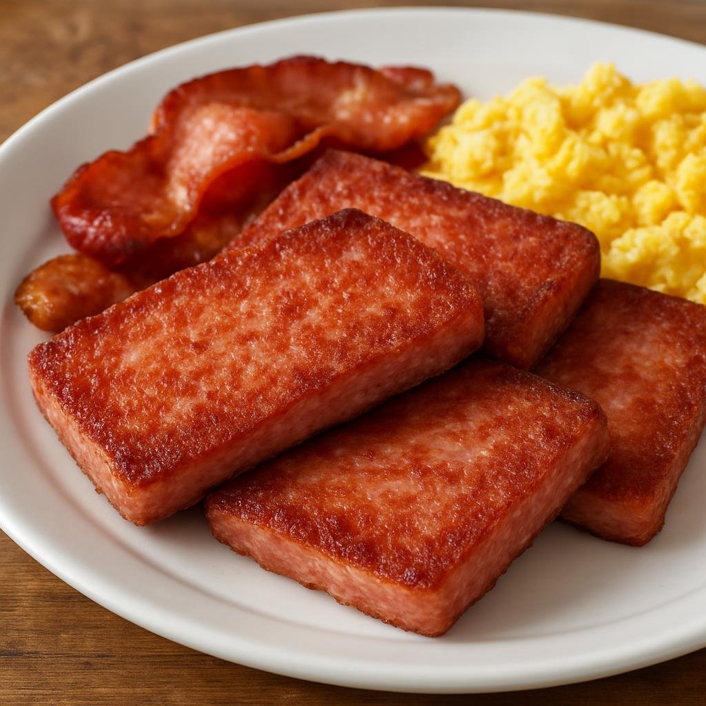 Entree: United Kingdom – Scotland Lowlands – Lorne Sausage (Rectangular pressed pork-and-beef skinless sausage, sliced and fried for breakfasts or sandwiches) recipe