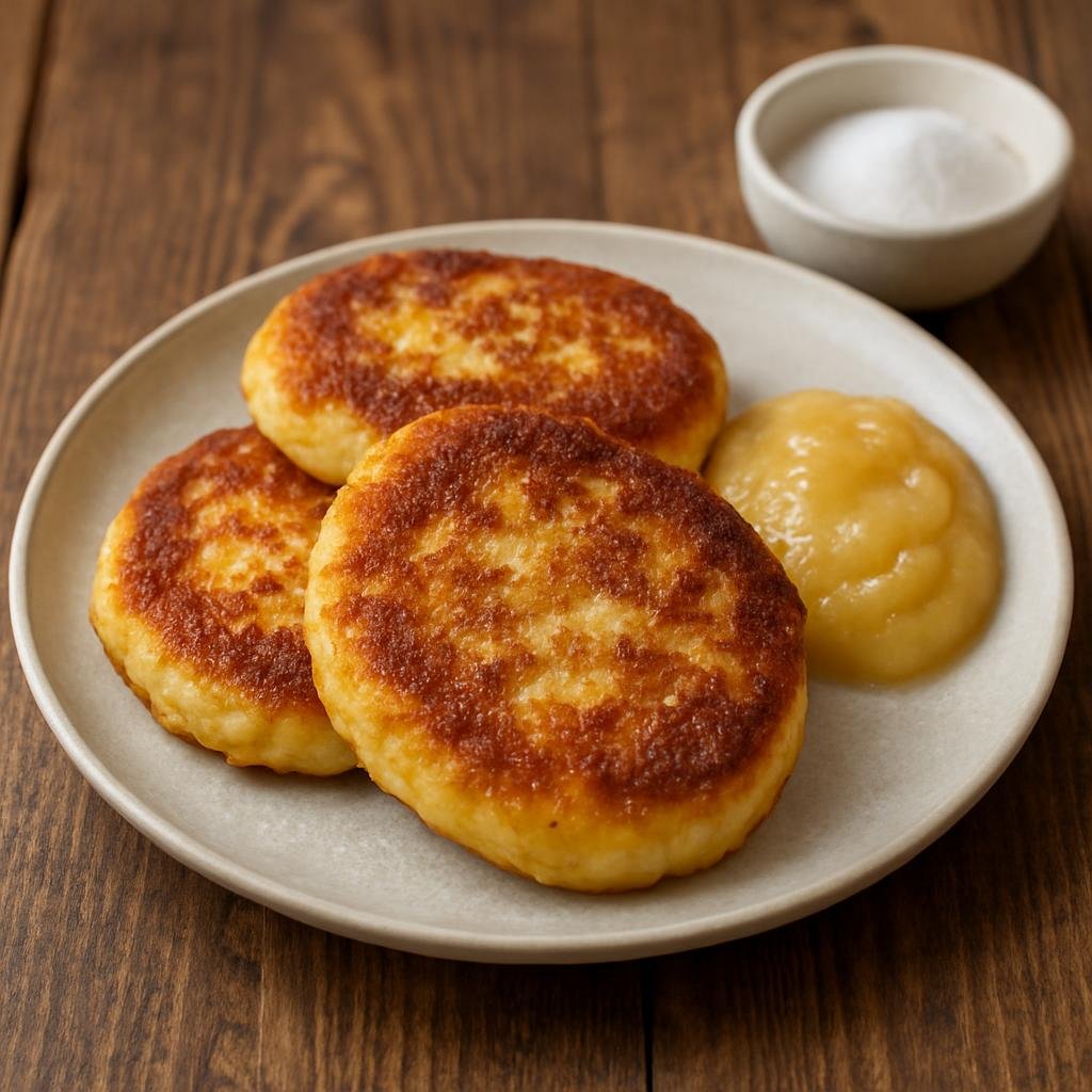 Entree: Germany – Saxony – Sächsische Quarkkeulchen (Saxon pan-fried quark and potato fritters) recipe