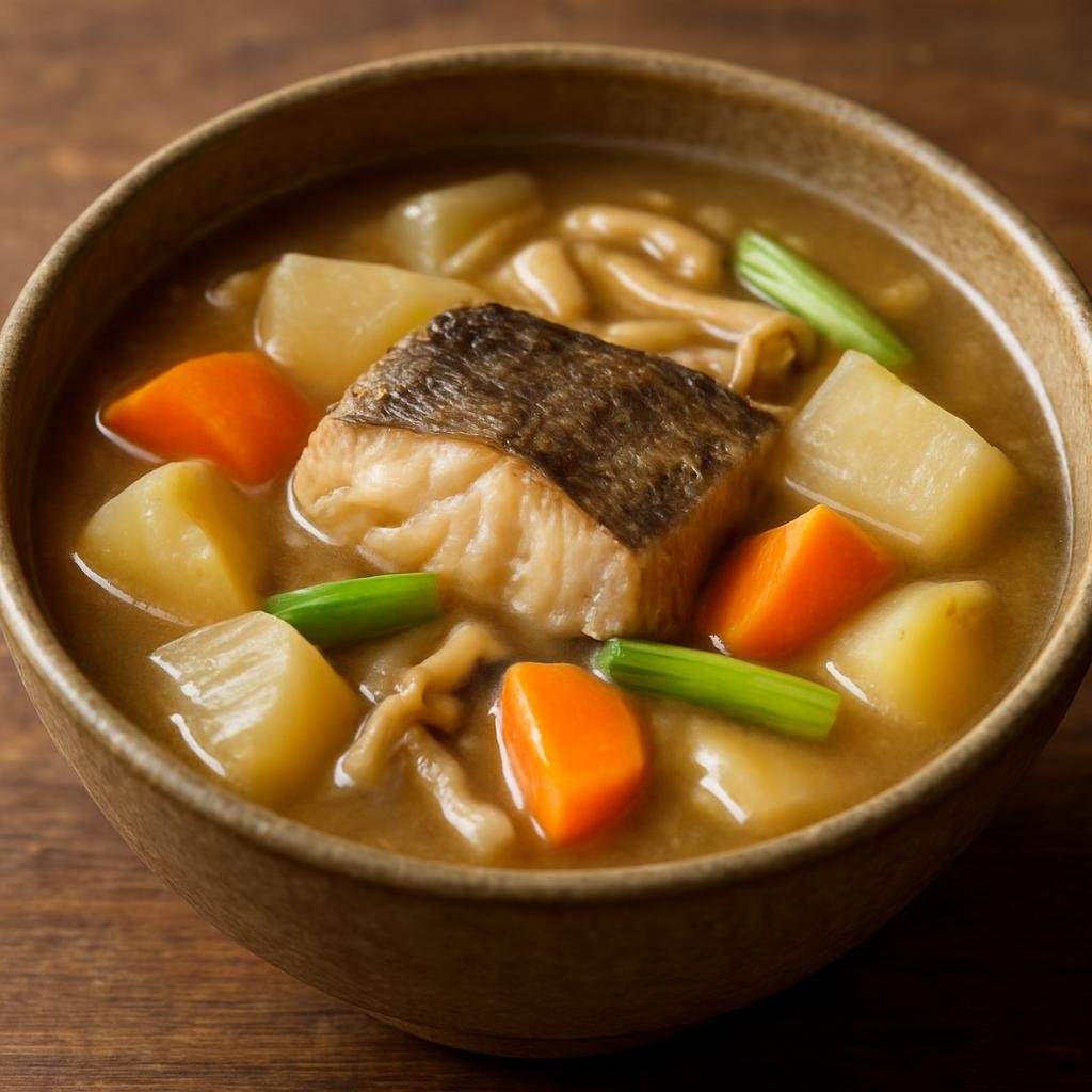 Entree: Japan – Tohoku – じゃっぱ汁 ➤ Jappa-jiru (Hearty miso-based fish and vegetable soup from Tohoku) recipe