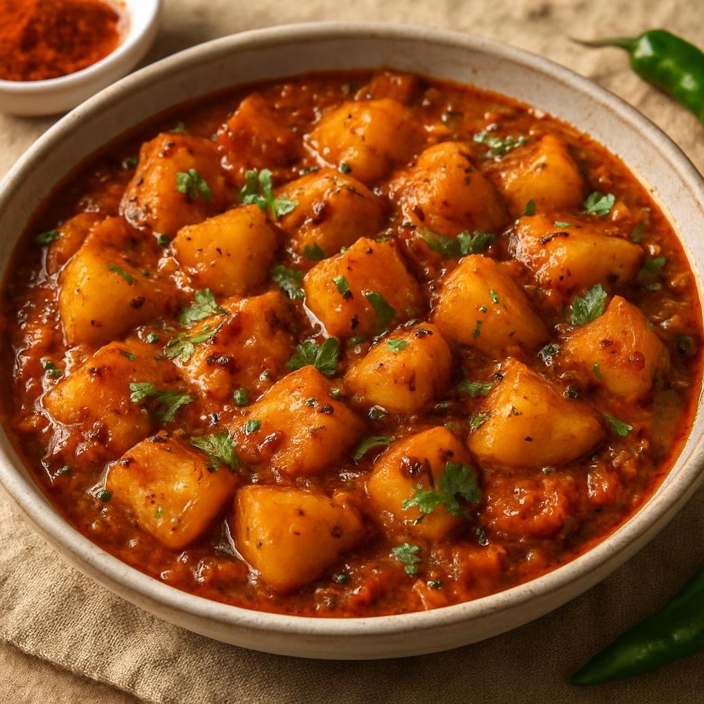 Entree: Pakistan – Sindh – سنڌي آلو ➤ Sindhi Aloo (Spiced Sindhi-style potato curry) recipe