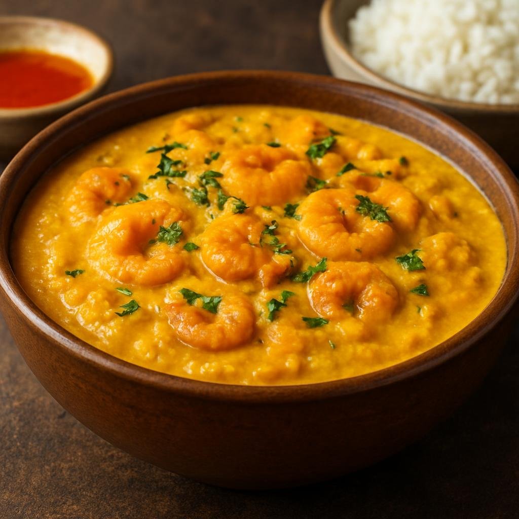 Entree: Brazil – Para – Vatapá Paraense (Creamy coconut-and-palm-oil shrimp and bread stew from Pará) recipe