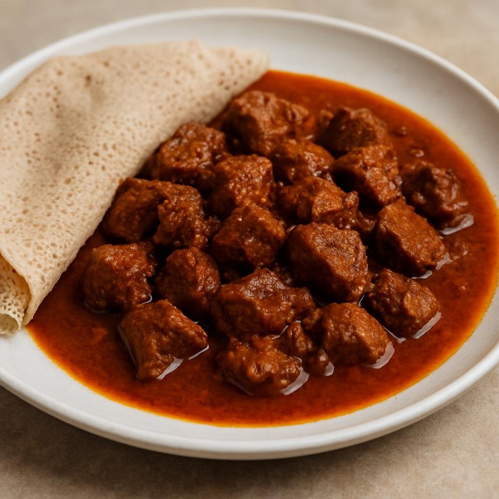 Entree: Ethiopia – Tigray – ጸብሒ ስጋ ➤ Tsebhi Sega (Slow-simmered spiced beef stew traditional to Tigray) recipe