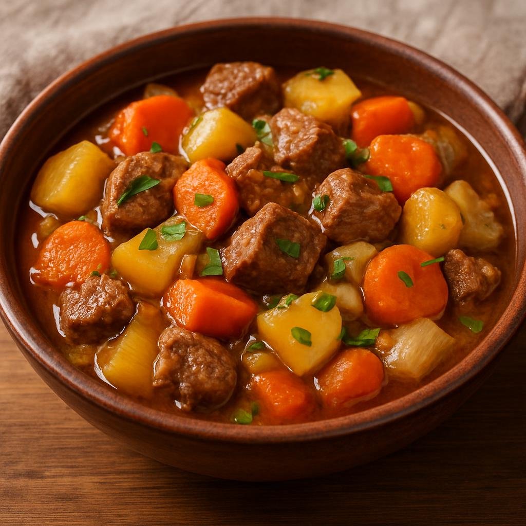 Entree: Russia – St. Petersburg & Northwest – Жаркое ➤ Zharkoye (Hearty Russian meat-and-potato stew braised with root vegetables and savory broth) recipe