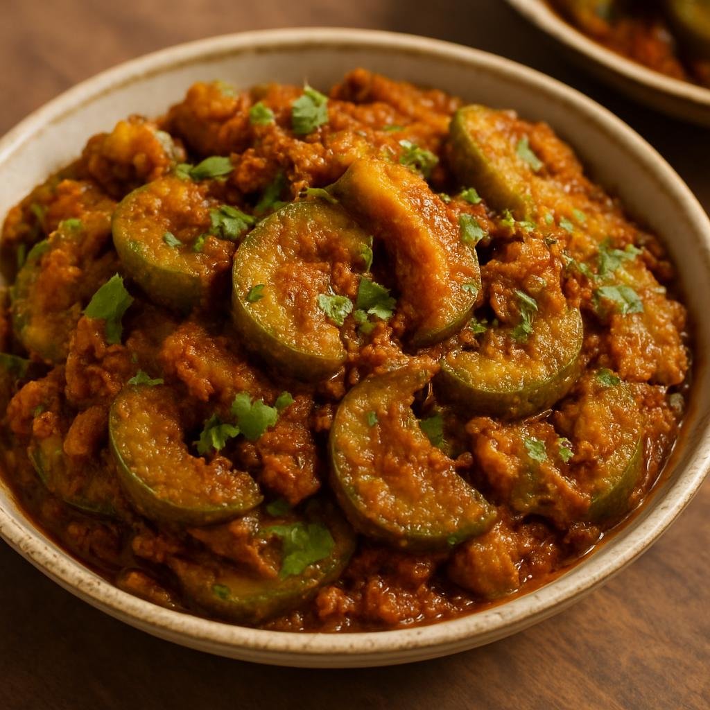 Entree: India – Haryana & Western Uttar Pradesh – कचरी की सब्ज़ी ➤ Kachri ki Sabzi (Dry spiced curry made from wild cucumber slices) recipe