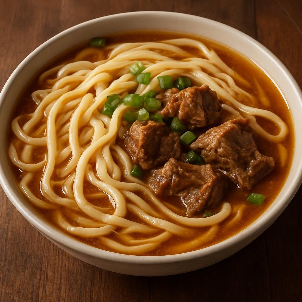 Entree: China – Inner Mongolia – 手拉面 ➤ Shǒu lāmiàn (Fresh wheat noodles pulled by hand and served in a savory mutton broth) recipe