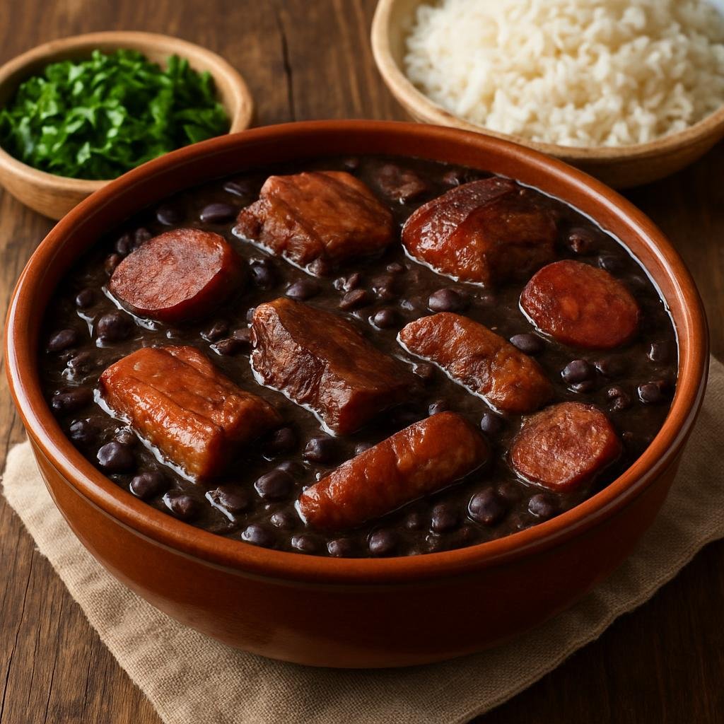 Entree: Brazil – Pernambuco – Feijoada Pernambucana (Pernambuco-style black bean stew with assorted salted and smoked pork) recipe