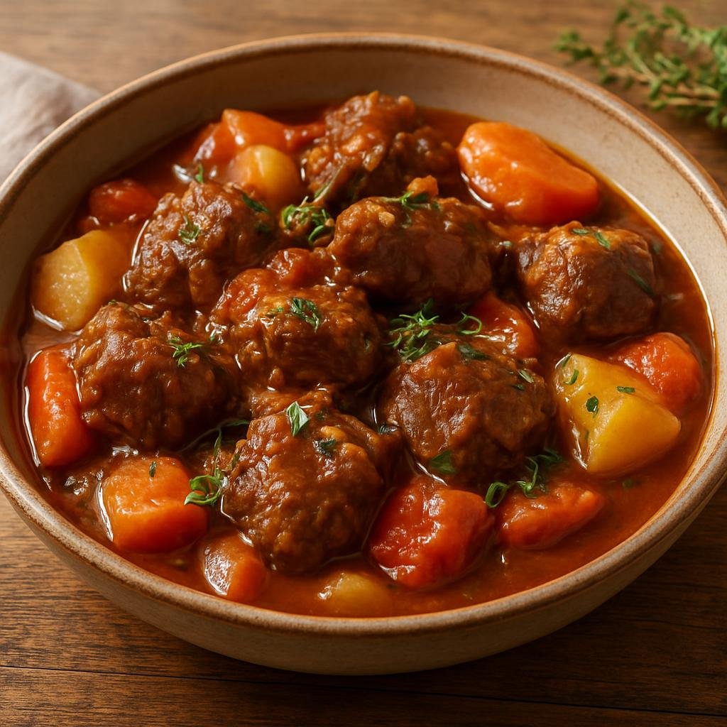 Entree: France – Languedoc-Roussillon – Ragoût d'Agneau (Slow-braised lamb stew with vegetables and aromatic southern French herbs) recipe