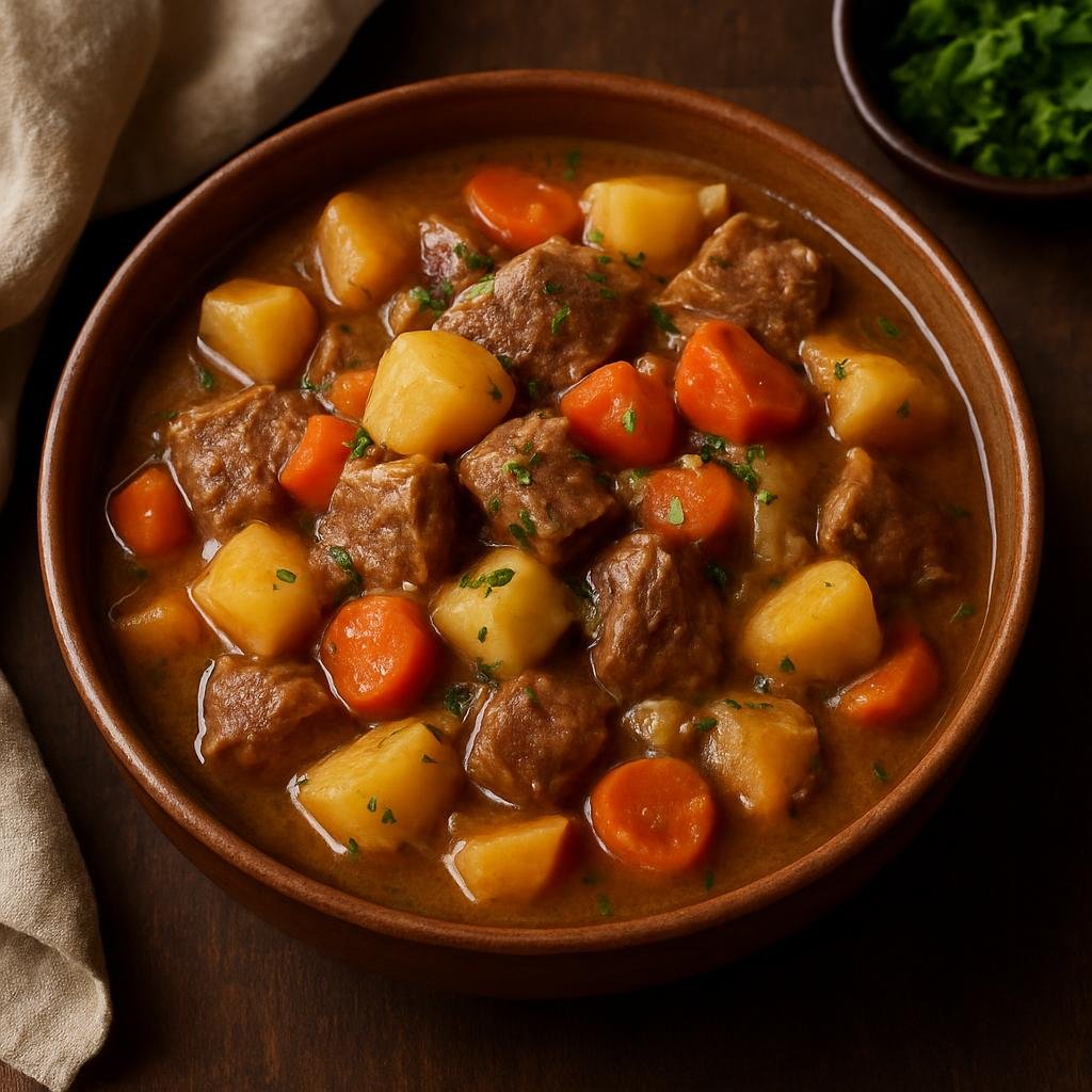 Entree: Russia – Western Siberia – Жаркое ➤ Zharkoye (Hearty Russian braised meat and potato stew simmered with root vegetables) recipe