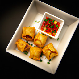 Appetizer: United States – Crab Rangoon (Crab and Cream Cheese Wontons) recipe