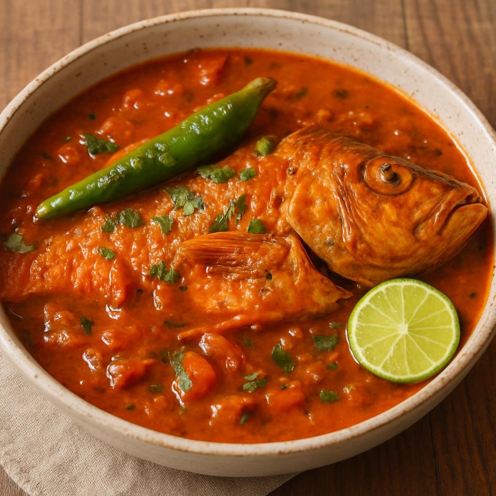 Entree: Mexico – Tabasco – Chanchamito (Spicy Tabasco-style stewed fish in a tomato-chile and citrus sauce) recipe