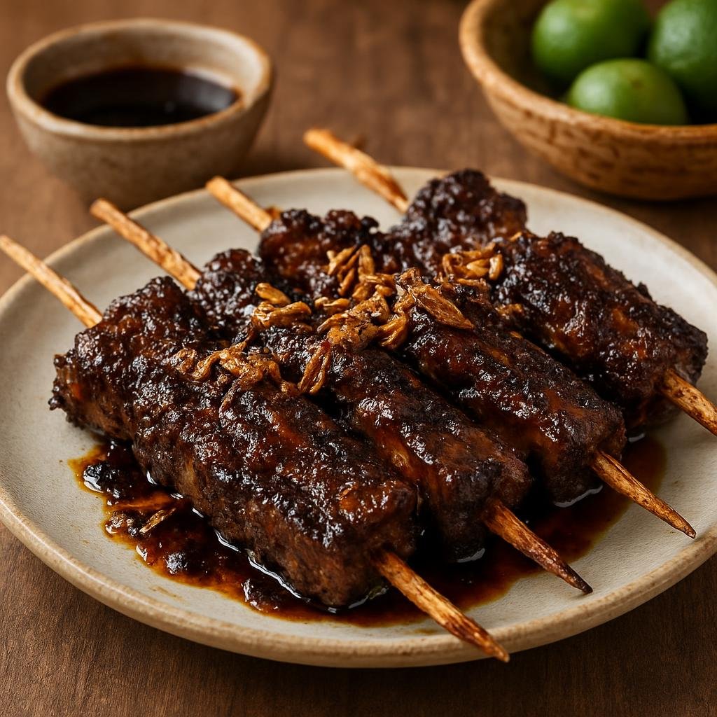 Entree: Indonesia – Sulawesi – Konro Bakar (Grilled Makassarese beef short ribs marinated in a warm, aromatic sweet-spicy spice paste and kecap manis glaze) recipe