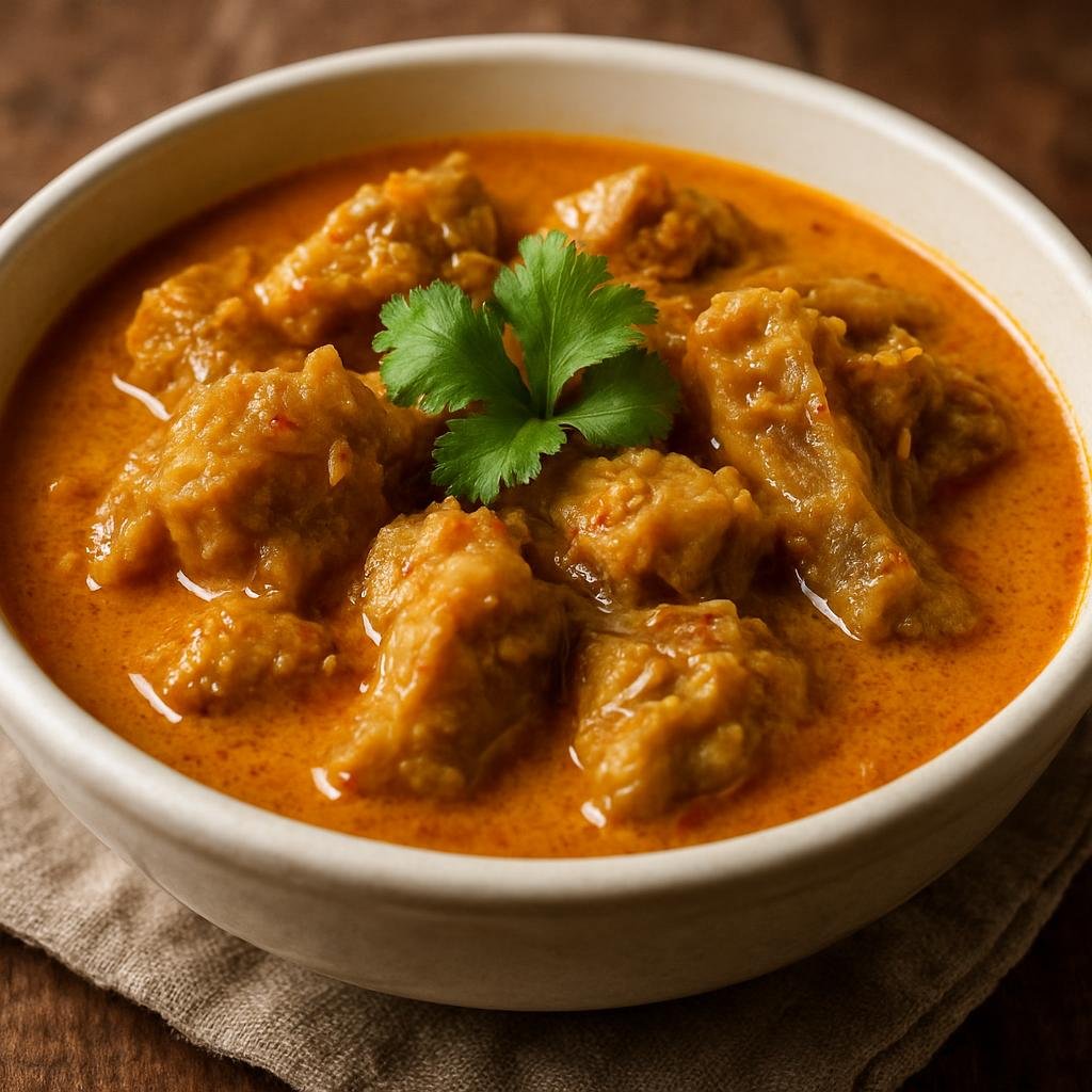 Entree: Indonesia – Sumatra – Gulai Tunjang (Spicy Sumatran curry of slow-cooked beef tendon in coconut milk) recipe