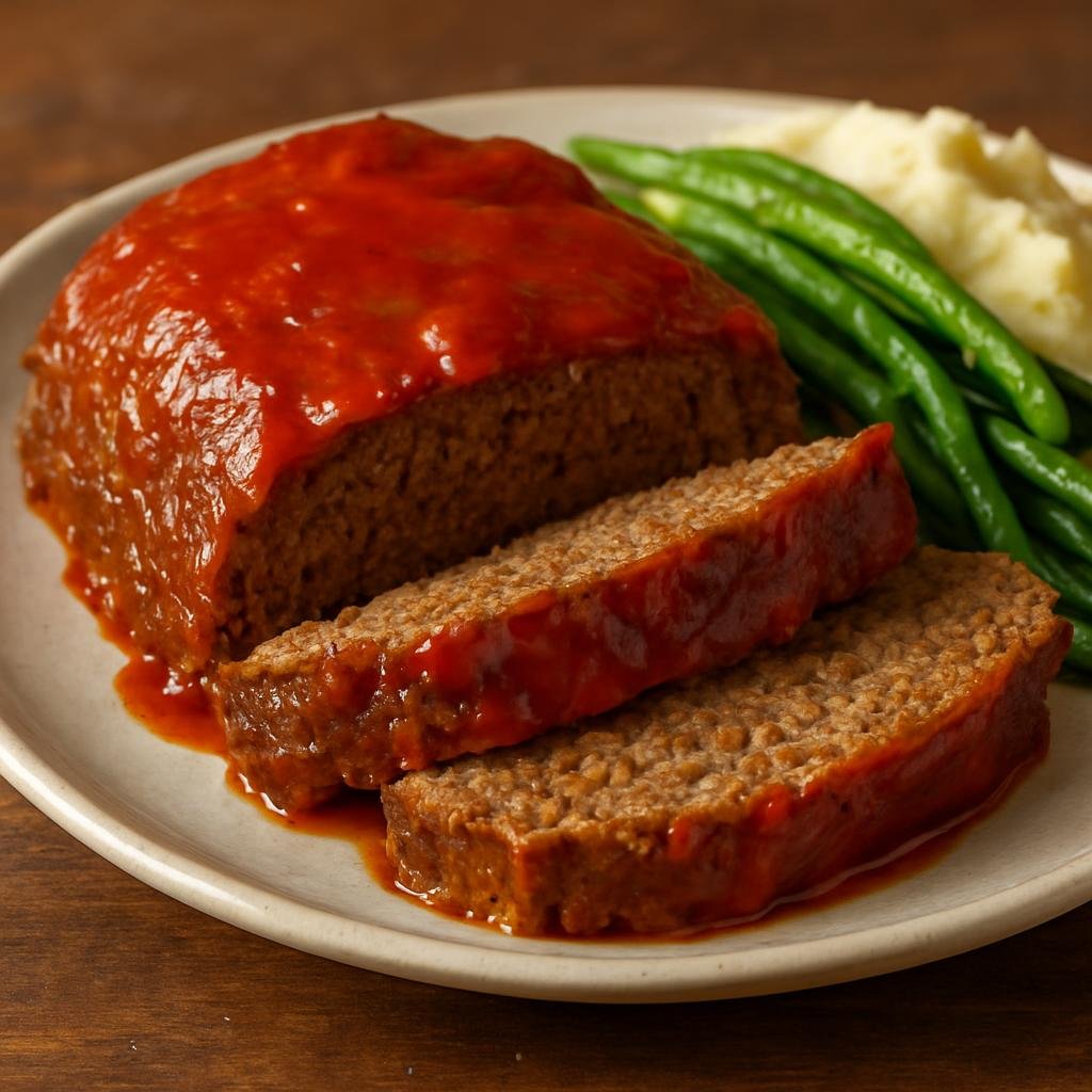 Entree: United States – Rocky Mountain West – Buffalo Meatloaf (meatloaf made with lean bison) recipe
