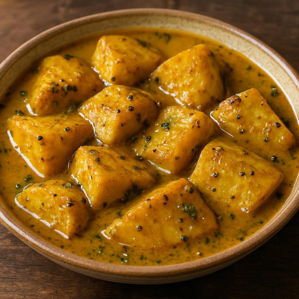 Entree: India – Nagaland – Akibiye (Colocasia Curry) (Taro cooked in mustard oil with spices) recipe