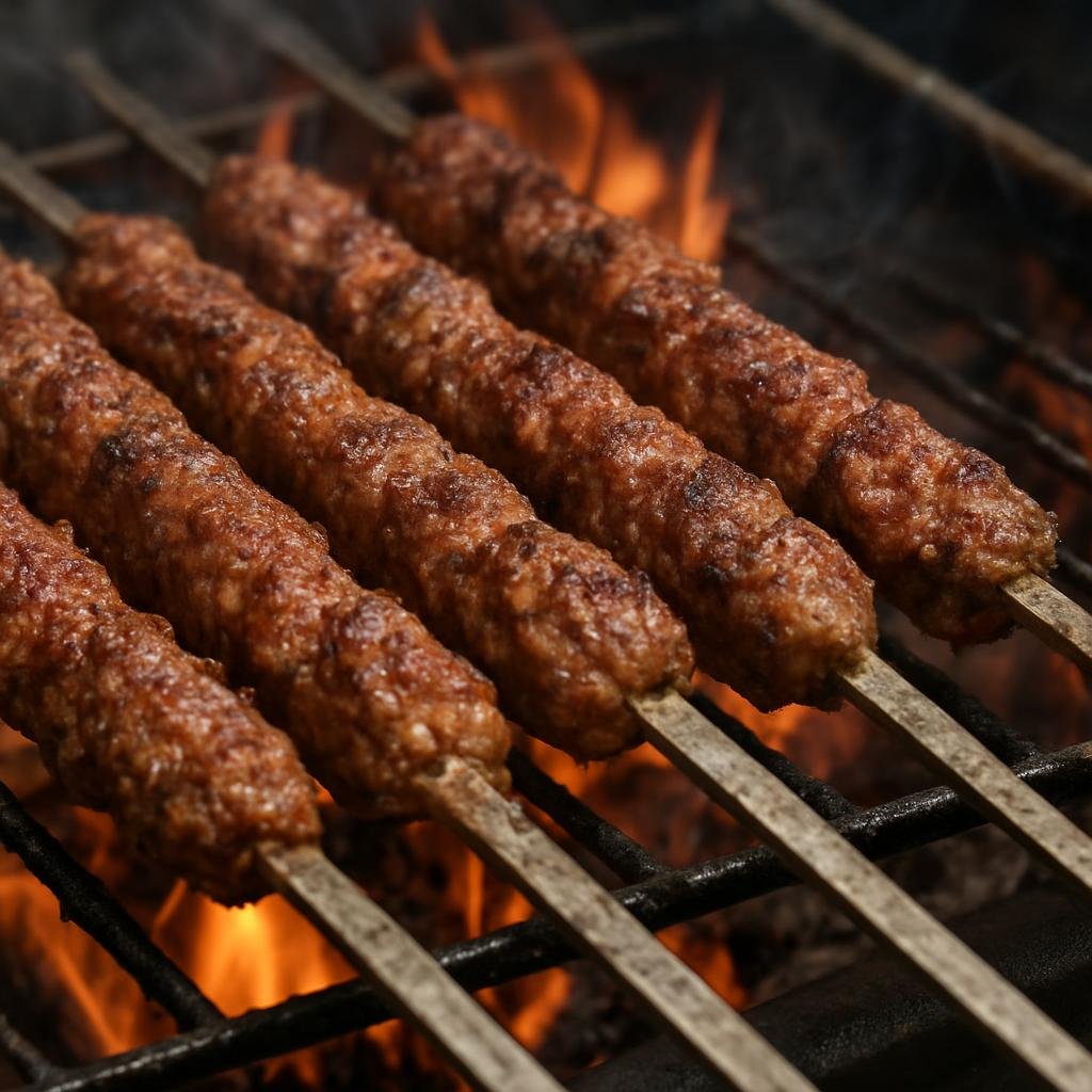 Entree: China – Xinjiang Uyghur – قاۋاپلار ➤ Kawaplar (Skewered spiced lamb kebabs grilled over open flame) recipe