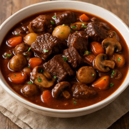 Entree: France – Burgundy – Boeuf Bourguignon (Burgundy Beef Stew) (Burgundy-style beef stew) recipe