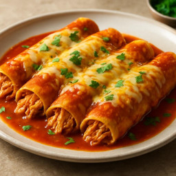 Entree: United States – Texas – Chicken Enchiladas recipe