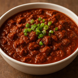 Entree: United States – Texas – Texas Red Chili (Chili con Carne, no beans) recipe