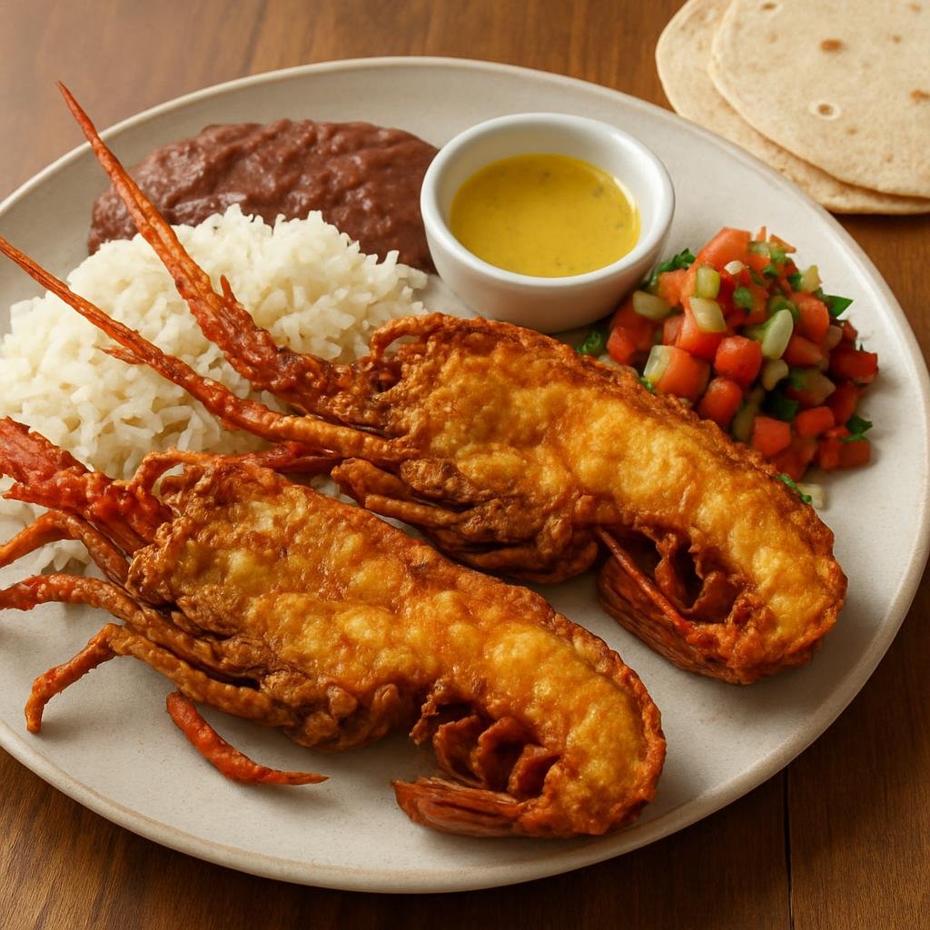 Entree: Mexico – Baja Peninsula Mexico – Langosta Puerto Nuevo (Puerto Nuevo Lobster) recipe