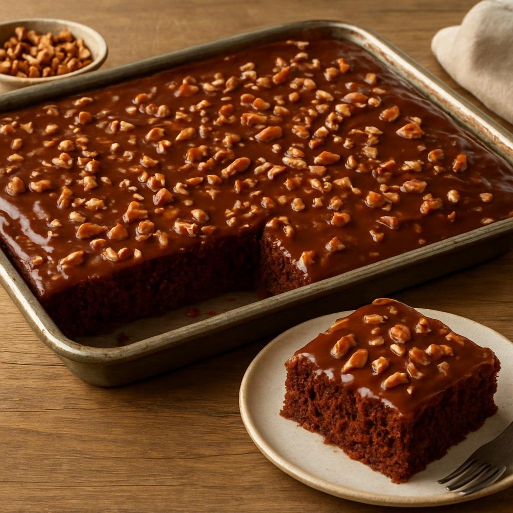 Dessert: United States – Texas Cuisine – Texas Sheet Cake recipe