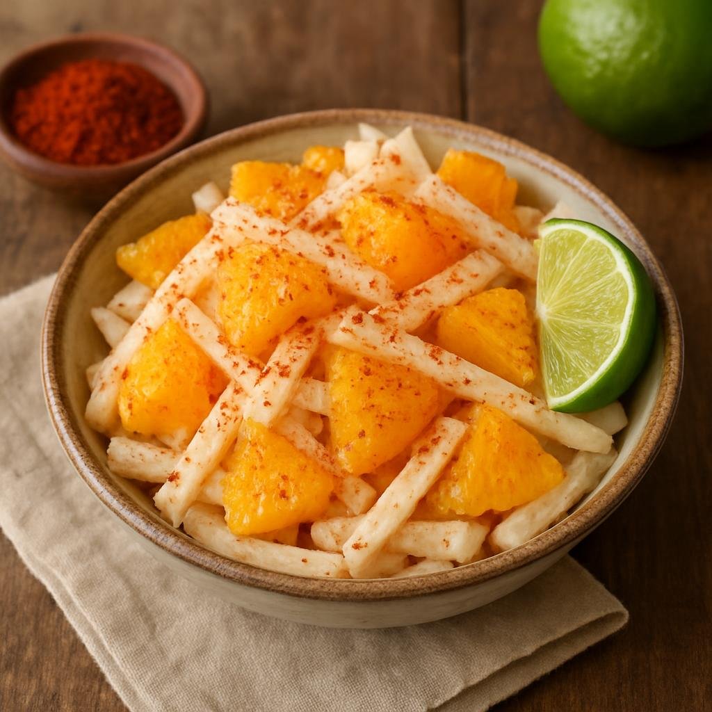 Salad: Mexico – Campeche, Yucatan Peninsula – Ensalada de Jícama y Naranja recipe