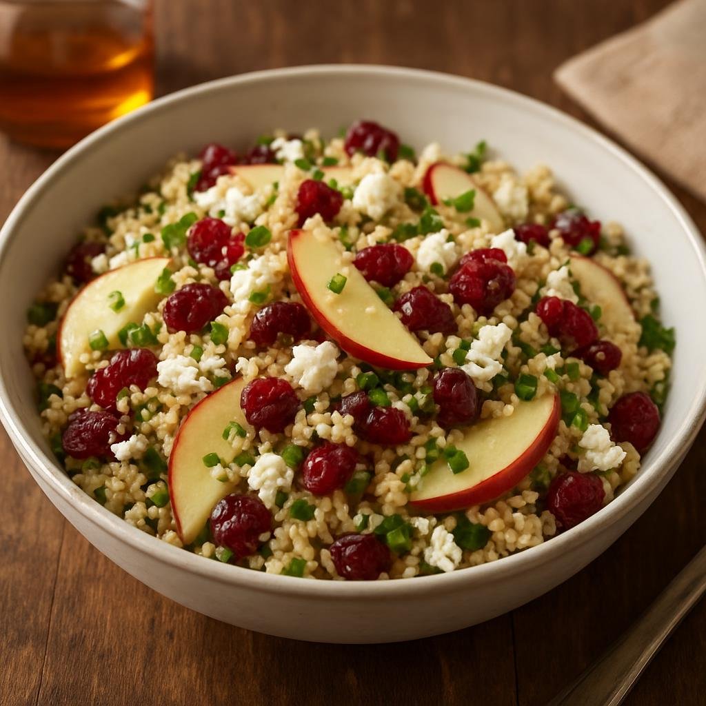 Salad: United States – Vermont (New England) – Vermont Cranberry and Maple Quinoa Salad recipe