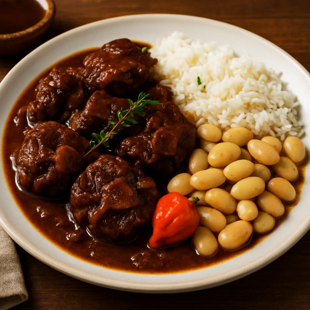 Entree: United States – U.S. Virgin Islands (Caribbean United States Territories) – Stewed Oxtail recipe