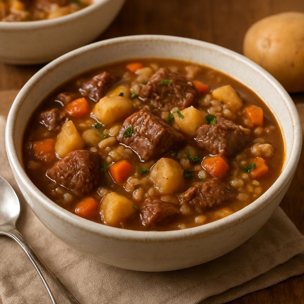 Entree: Canada – Prince Edward Island, Atlantic Canada – PEI Beef and Barley Stew recipe