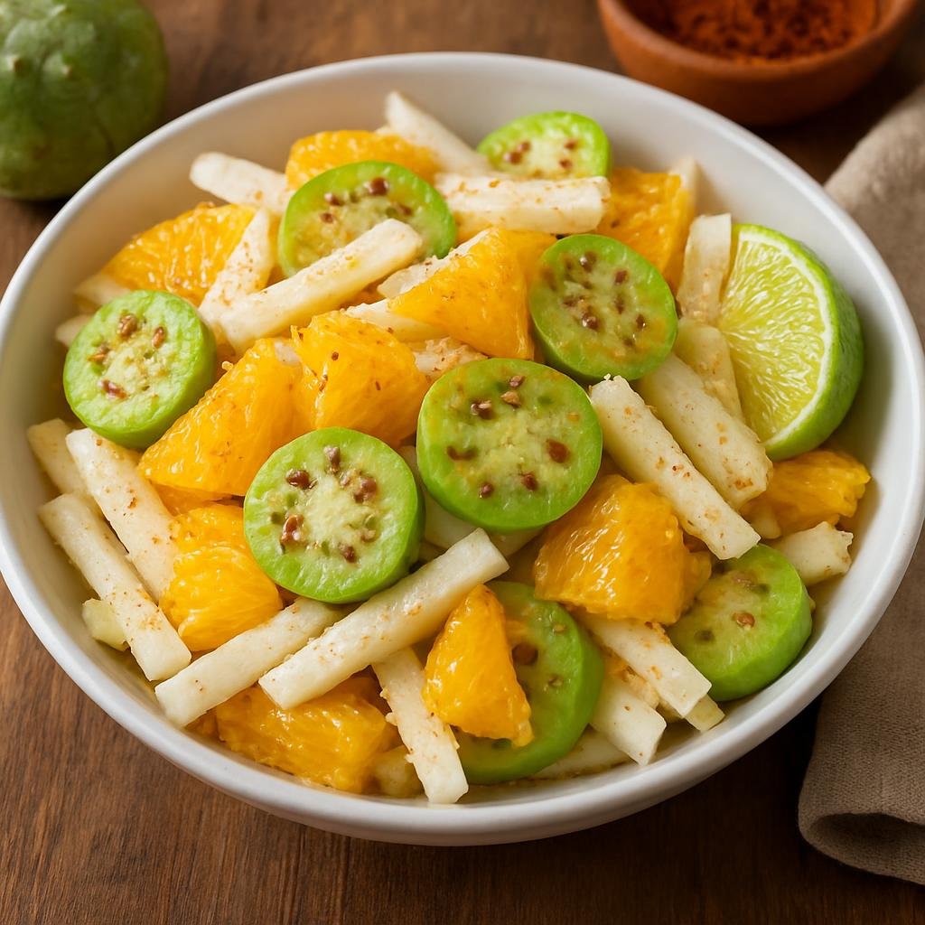 Salad: Mexico – Hidalgo, Central Mexico – Ensalada de Xoconostle recipe