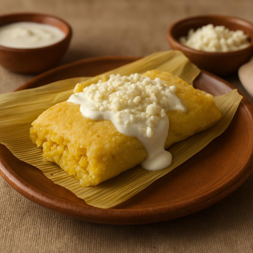 Entree: Mexico – Veracruz (Gulf Coast Mexico) – Tamal de Elote (Sweet Corn Tamal) recipe