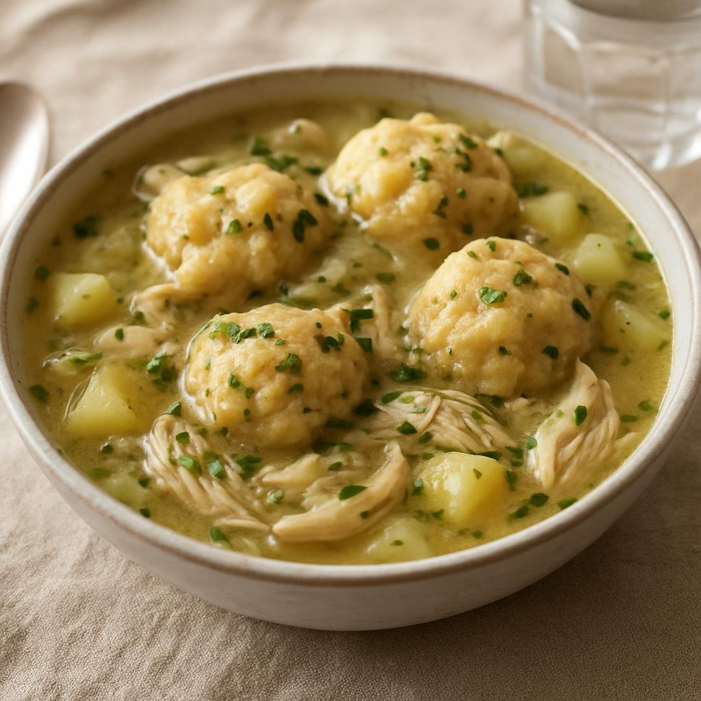 Entree: Canada – New Brunswick, Atlantic Canada – Acadian Chicken and Dumplings recipe