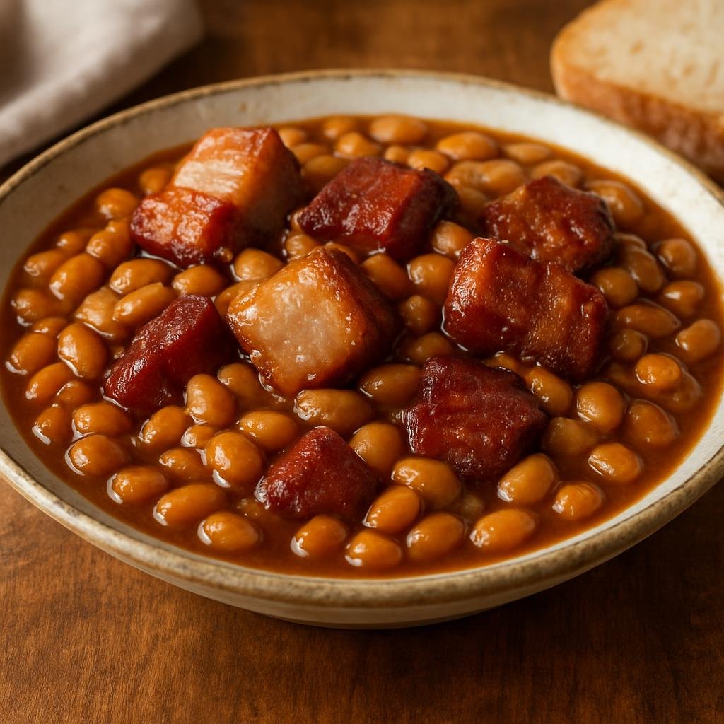 Entree: Canada – Quebec – Fèves au Lard (Maple Baked Beans) recipe