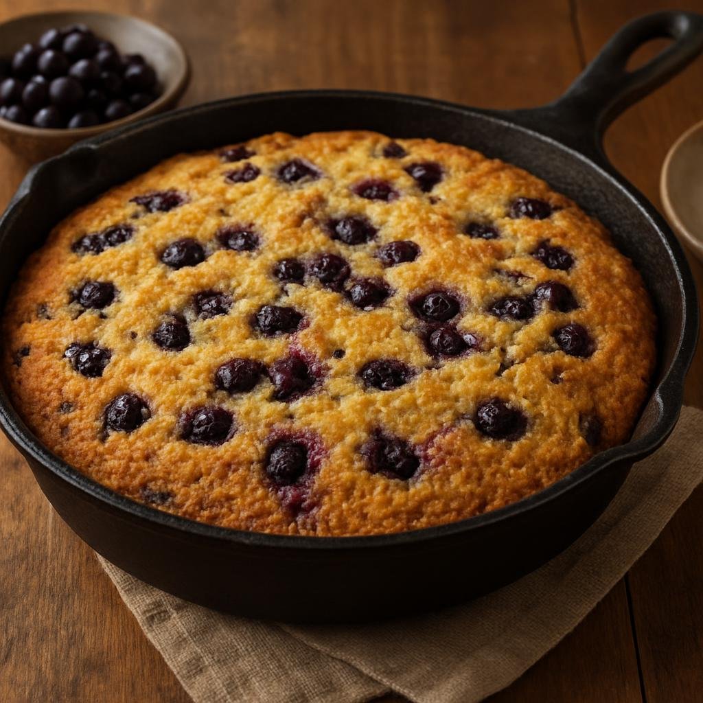 Side Dish: United States – Montana – Montana Huckleberry Cornbread recipe