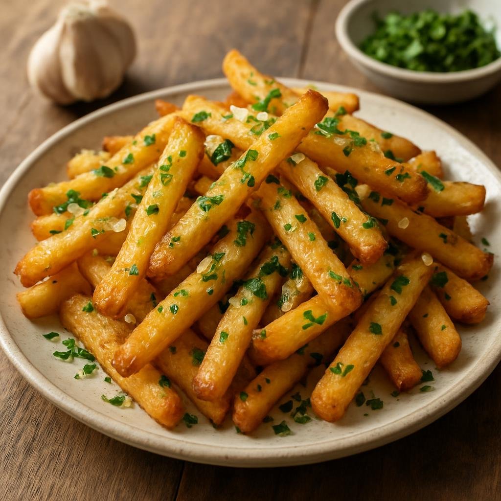Side Dish: United States – California Cuisine – Garlic Fries recipe