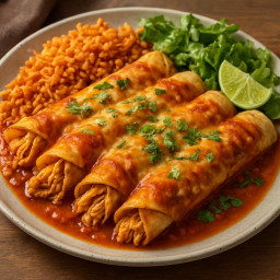 Entree: United States – Texas – Chicken Enchiladas (Enchiladas de Pollo) recipe