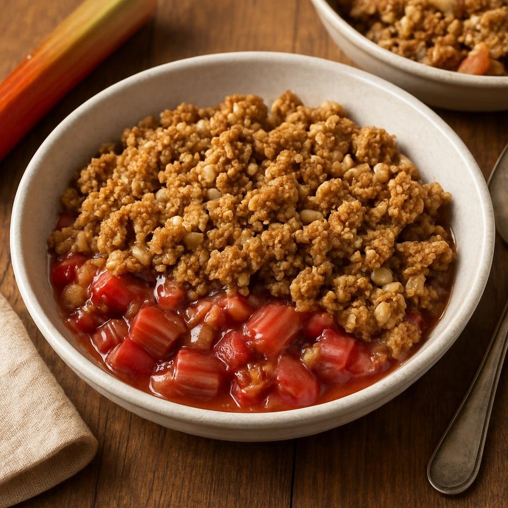 Dessert: United States – Upper Midwest (Minnesota) – Minnesota Rhubarb Crisp recipe