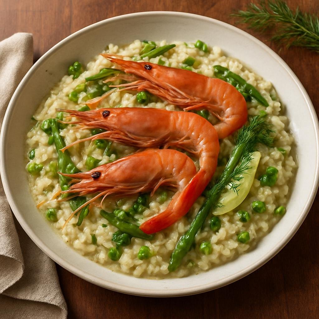 Entree: Canada – Pacific Canada / British Columbia – BC Spot Prawn Risotto recipe