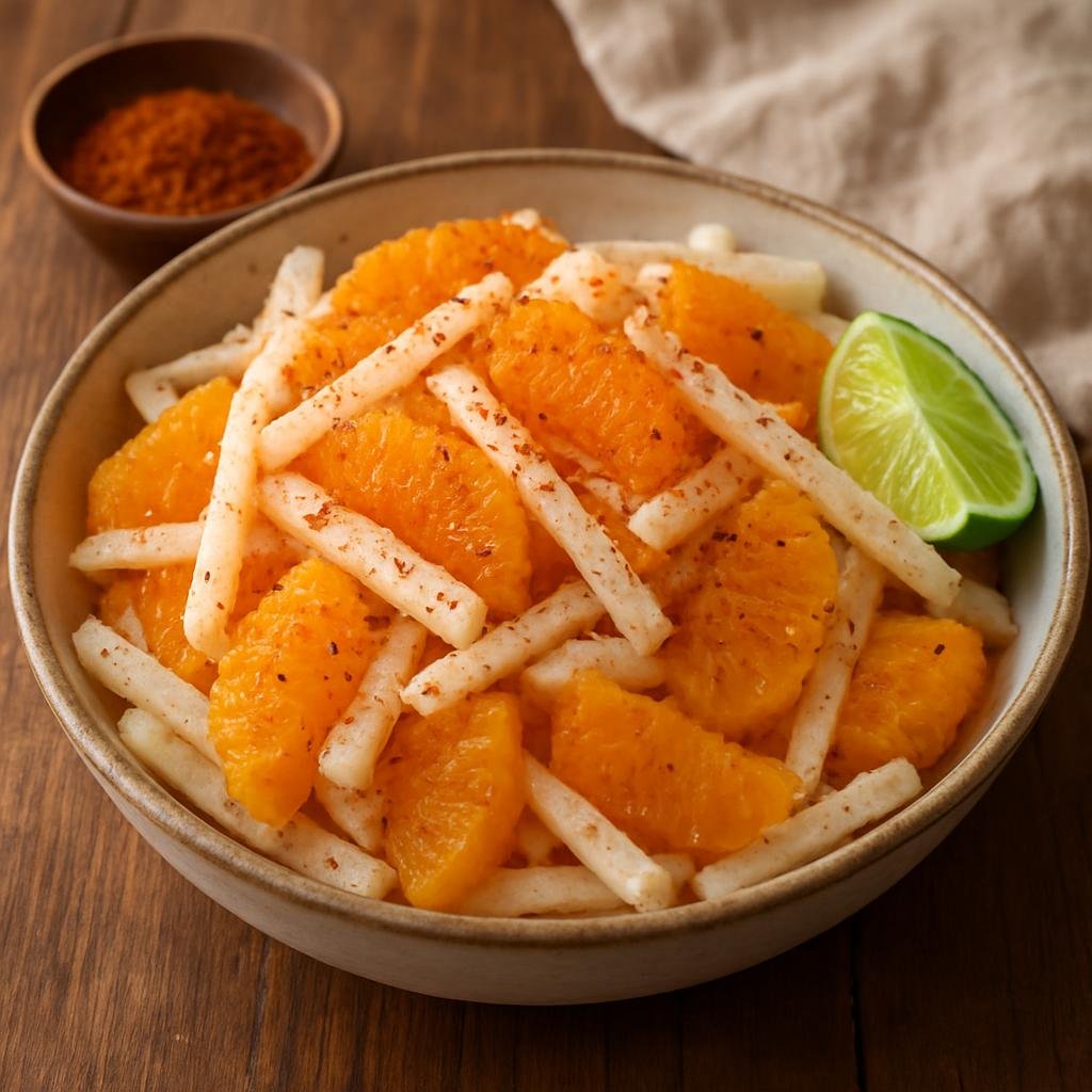 Salad: Mexico – Yucatan Peninsula Mexico (Quintana Roo) – Ensalada de Jícama y Naranja recipe