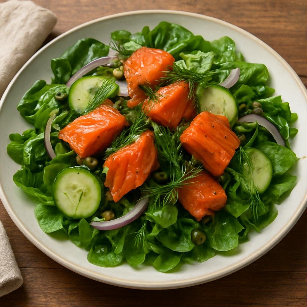 Salad: United States – Pacific Northwest (Washington) – Pacific Northwest Smoked Salmon Salad recipe