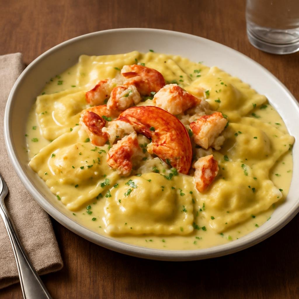 Entree: United States – New England (Rhode Island) – Lobster Ravioli recipe