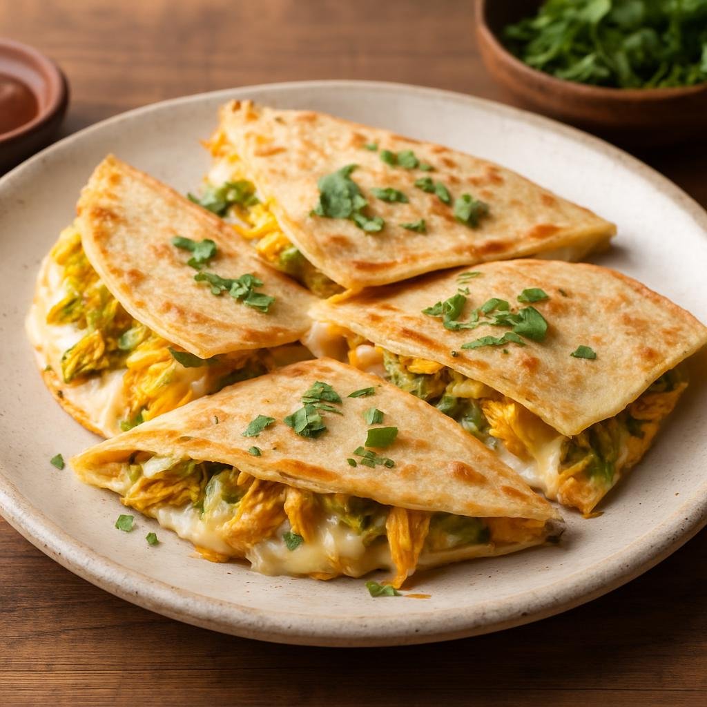 Appetizer: Mexico – Morelos, Central Mexico – Quesadillas de Flor de Calabaza (Squash Blossom Quesadillas) recipe