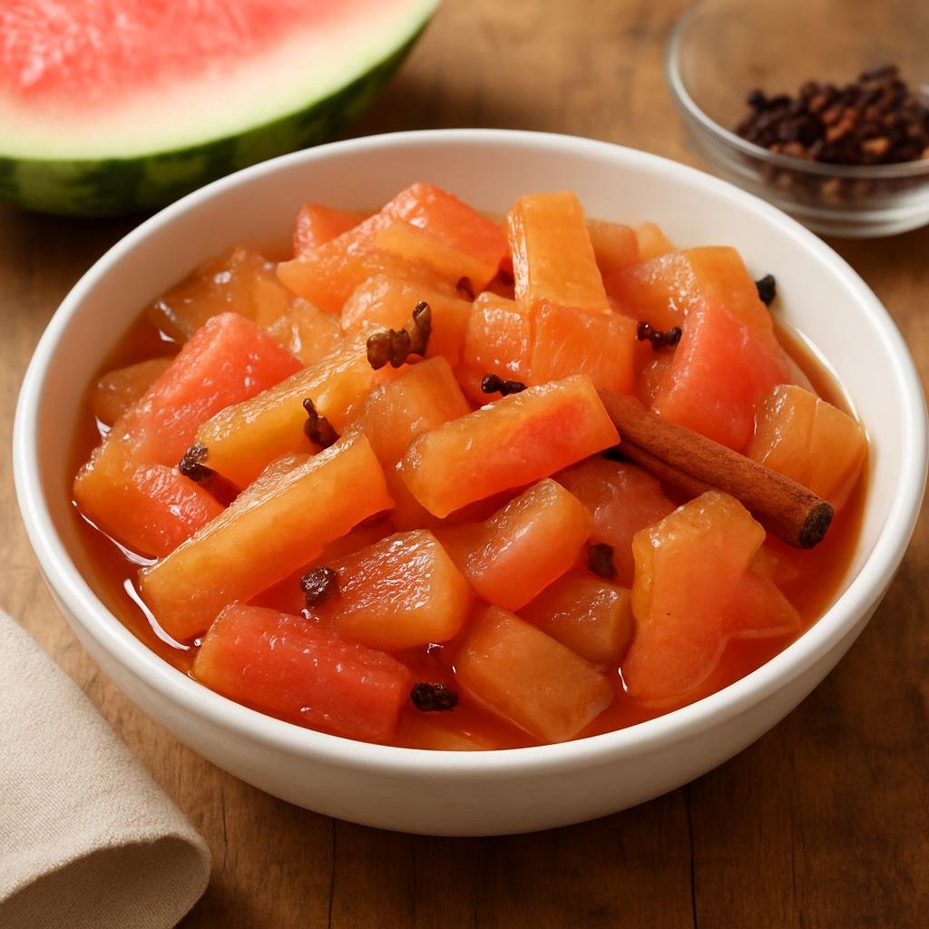 Side Dish: United States – Delaware, Mid-Atlantic United States – Delaware Pickled Watermelon Rind recipe