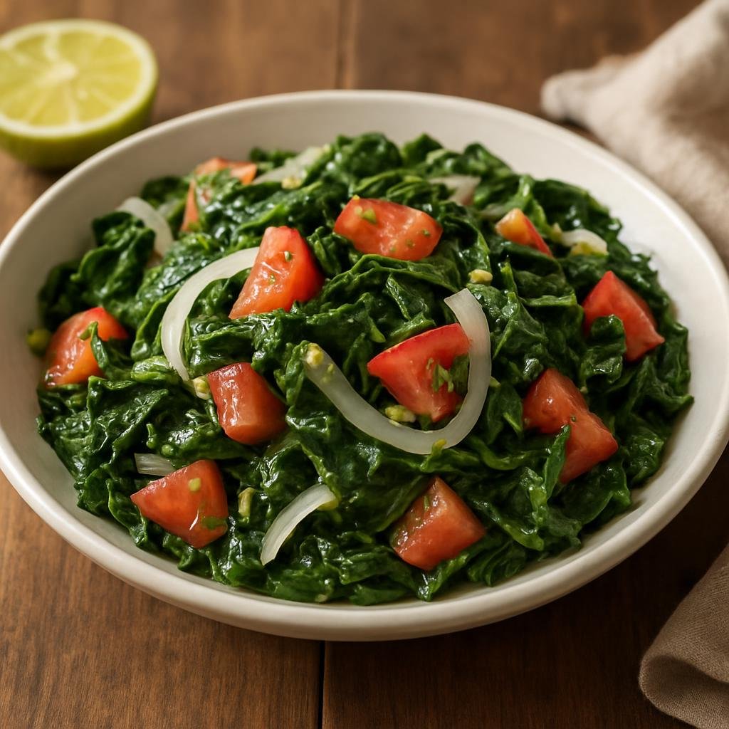 Salad: Mexico – Yucatan Peninsula, Quintana Roo – Ensalada de Chaya (Chaya Salad) recipe