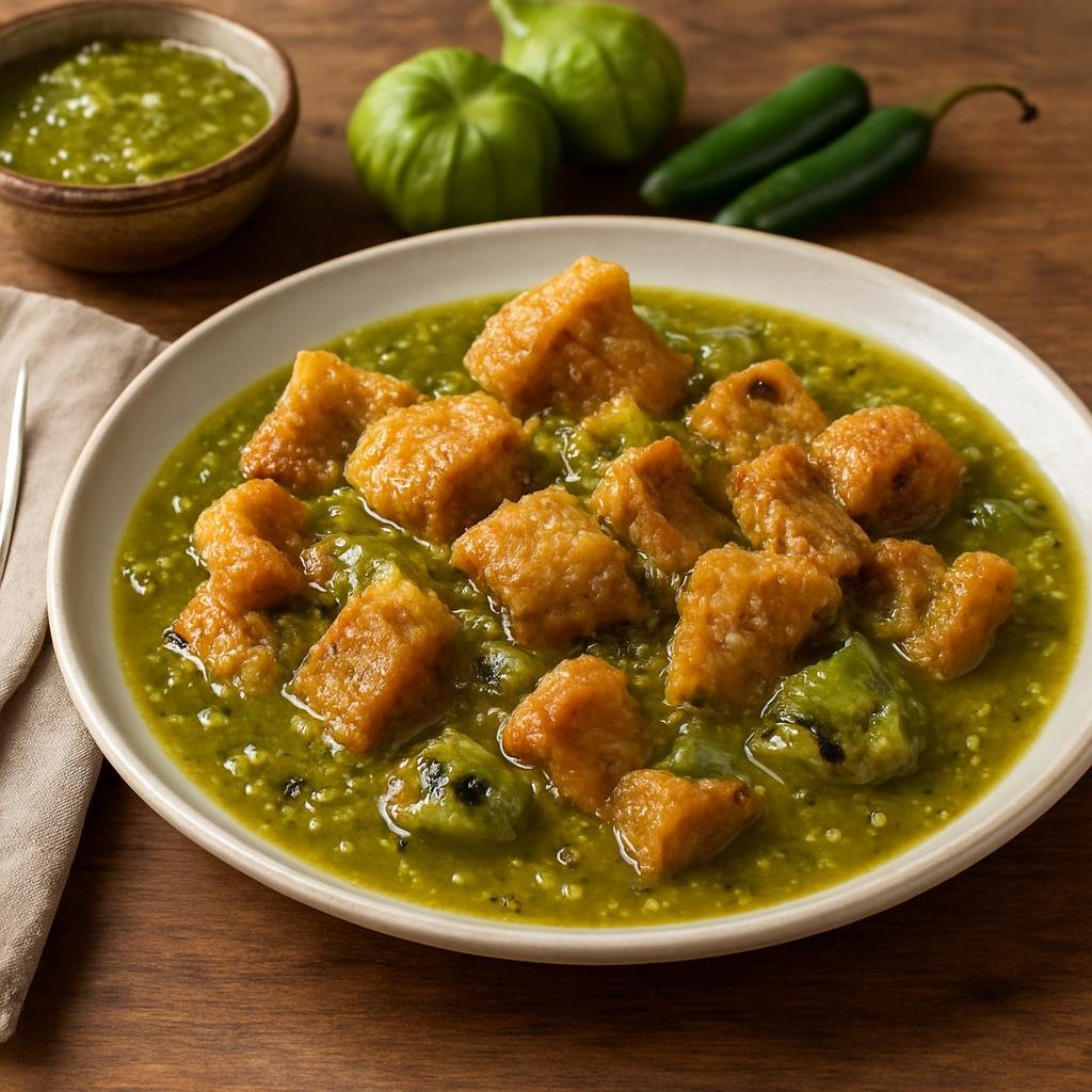 Entree: Mexico – Nuevo Leon, Northern Mexico – Chicharrón en Salsa Verde recipe